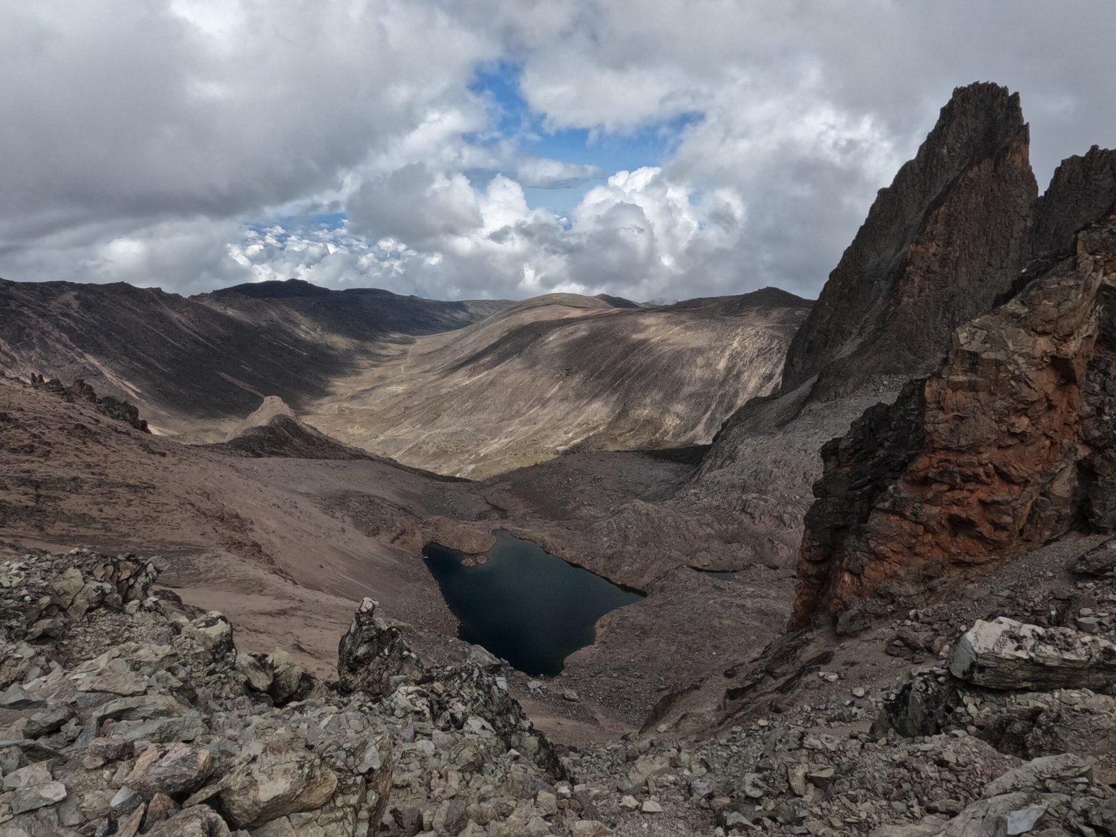 Mount Kenya 6-day trek showing alpine lakes along Chogoria route on Mount Kenya